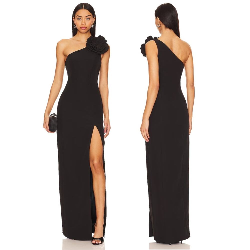 Lovers and Friends Petra Gown Rosette Formal Party Prom Gala Wedding Guest XS